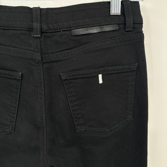 Stella McCartney Denim Skinny Ankle Jeans High Rise Stretch Black Size 26 - Picture 6 of 8